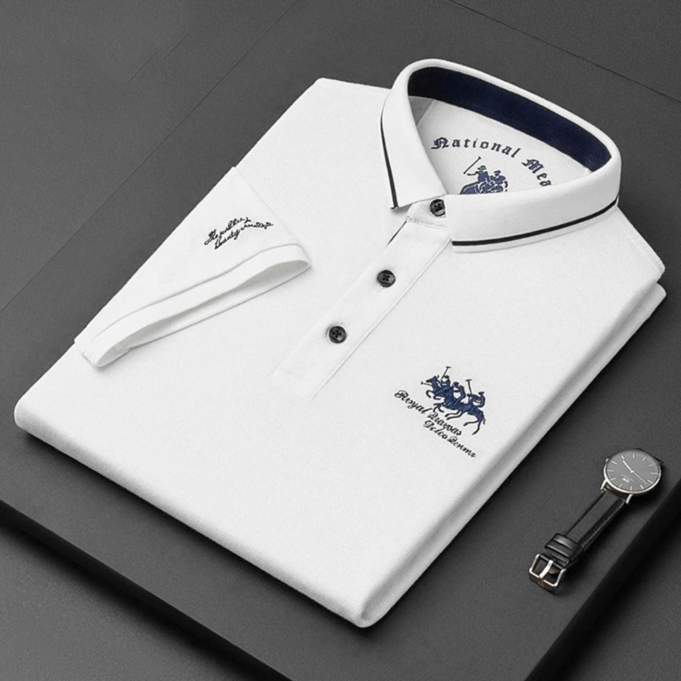 Willom | Men’s Contrast Collar Polo Shirt