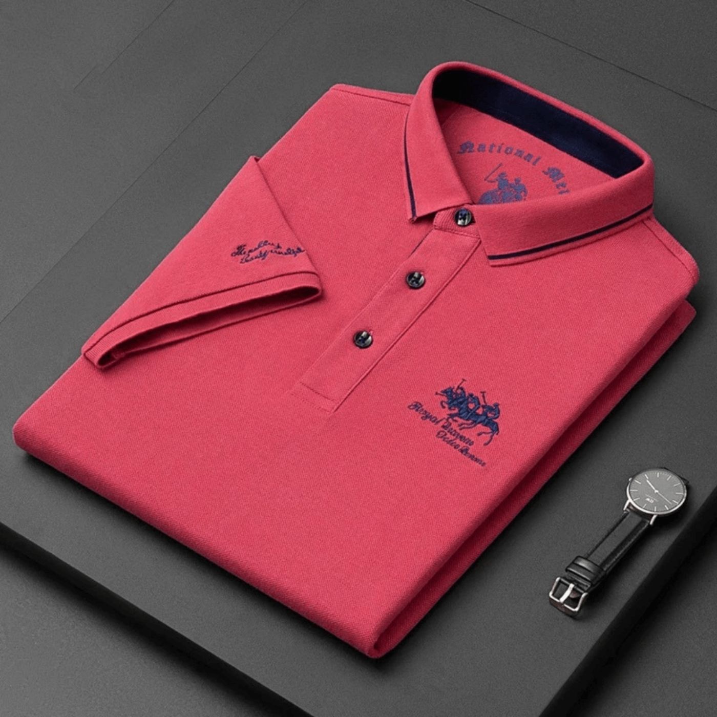 Willom | Men’s Contrast Collar Polo Shirt