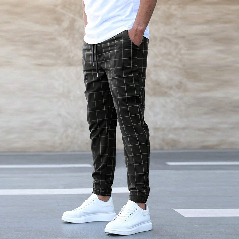 Romino | Men’s Checked Comfort Trousers