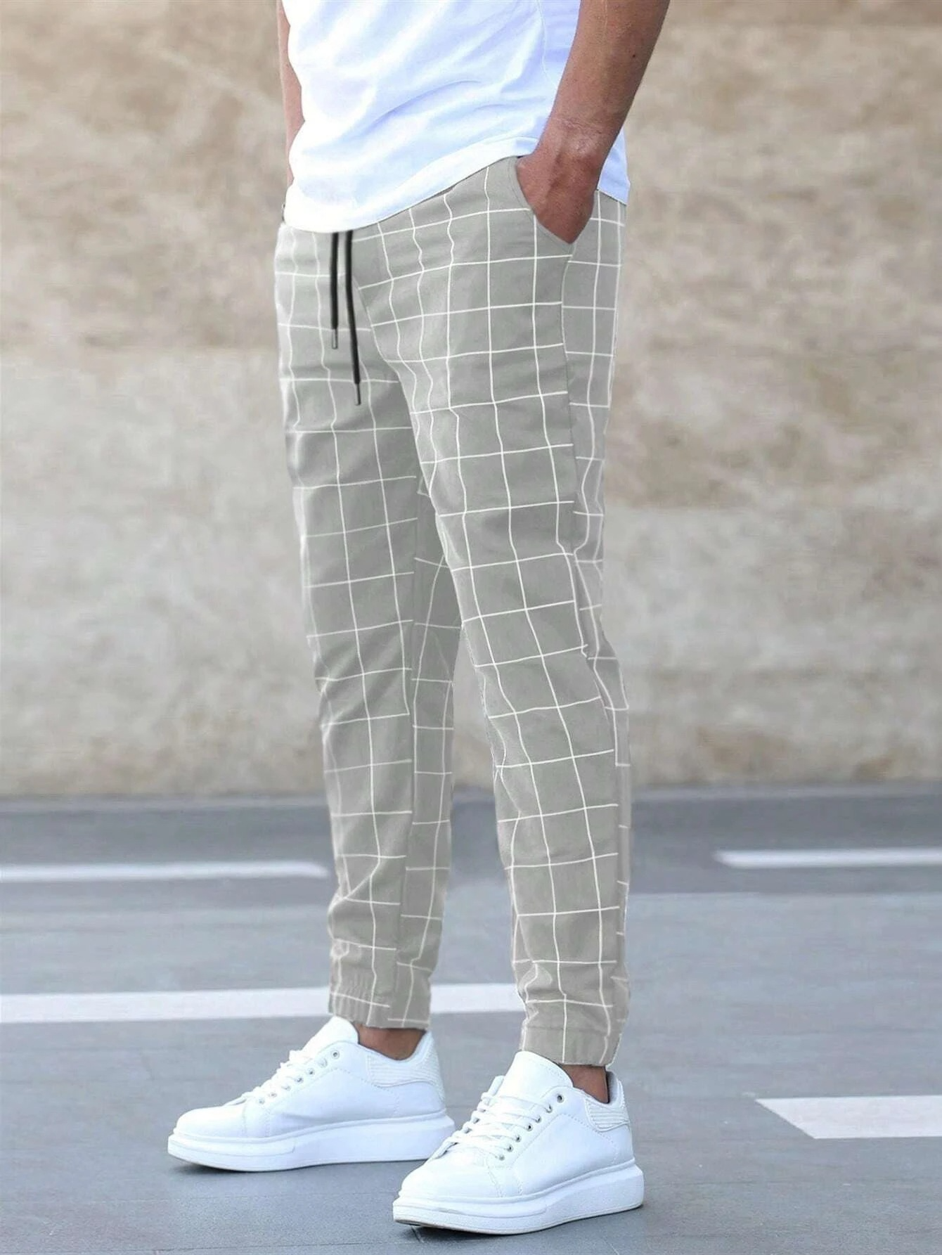 Romino | Men’s Checked Comfort Trousers