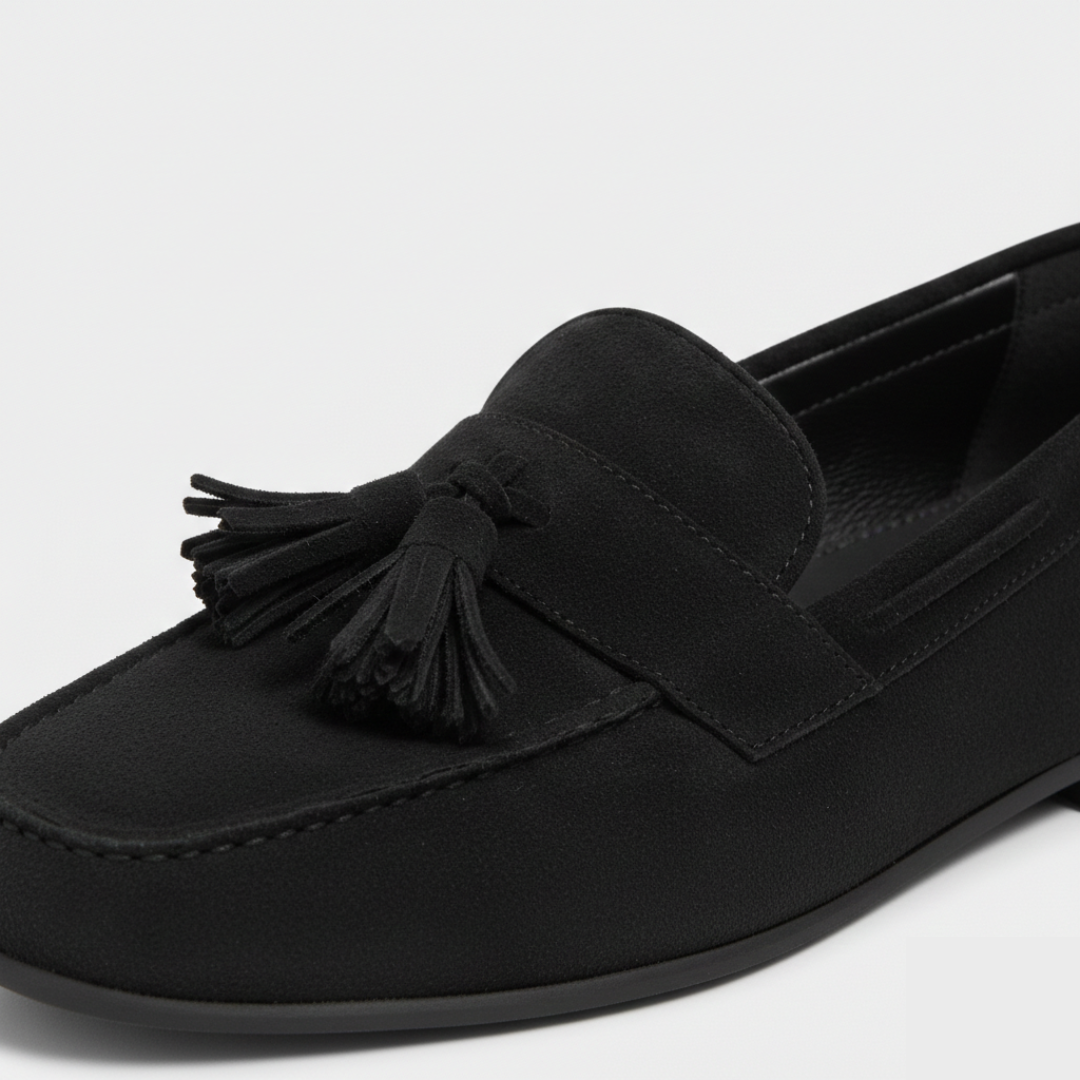 Seren | Women's Tassel Slip-On Flats With Slip On Design | Elegant