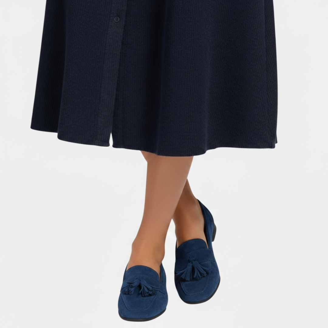 Seren | Women's Tassel Slip-On Flats With Slip On Design | Elegant