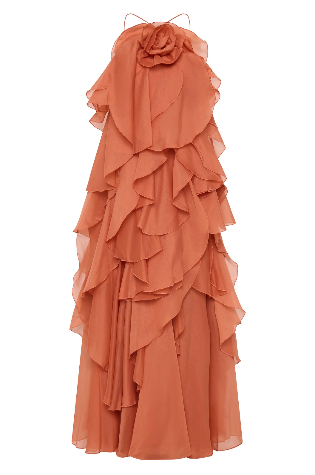 Noelle | Women's Summer Dress With Strapless Neckline And Layered Ruffles | Elegant