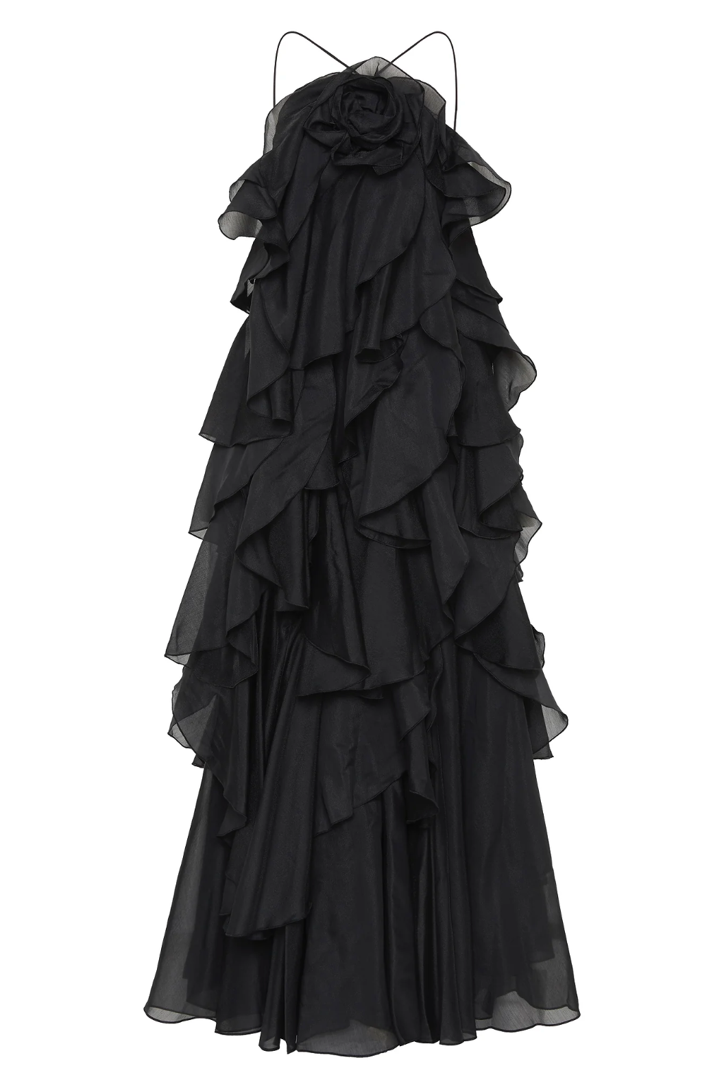 Selena | Women's Wedding Guest Dress With Strapless Neckline And Layered Ruffles