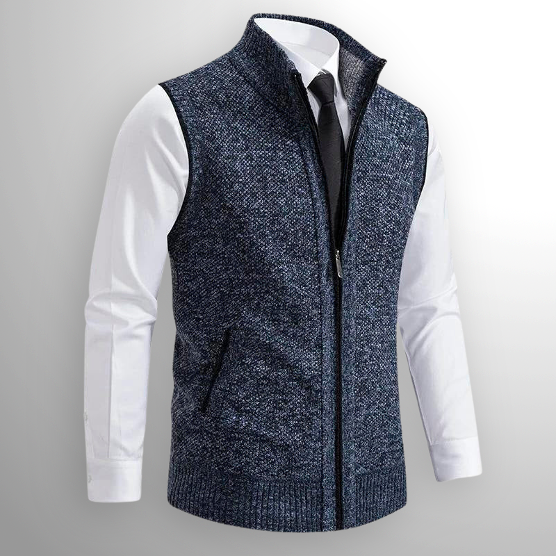 Frenio | Men’s Zip-Up Knit Vest