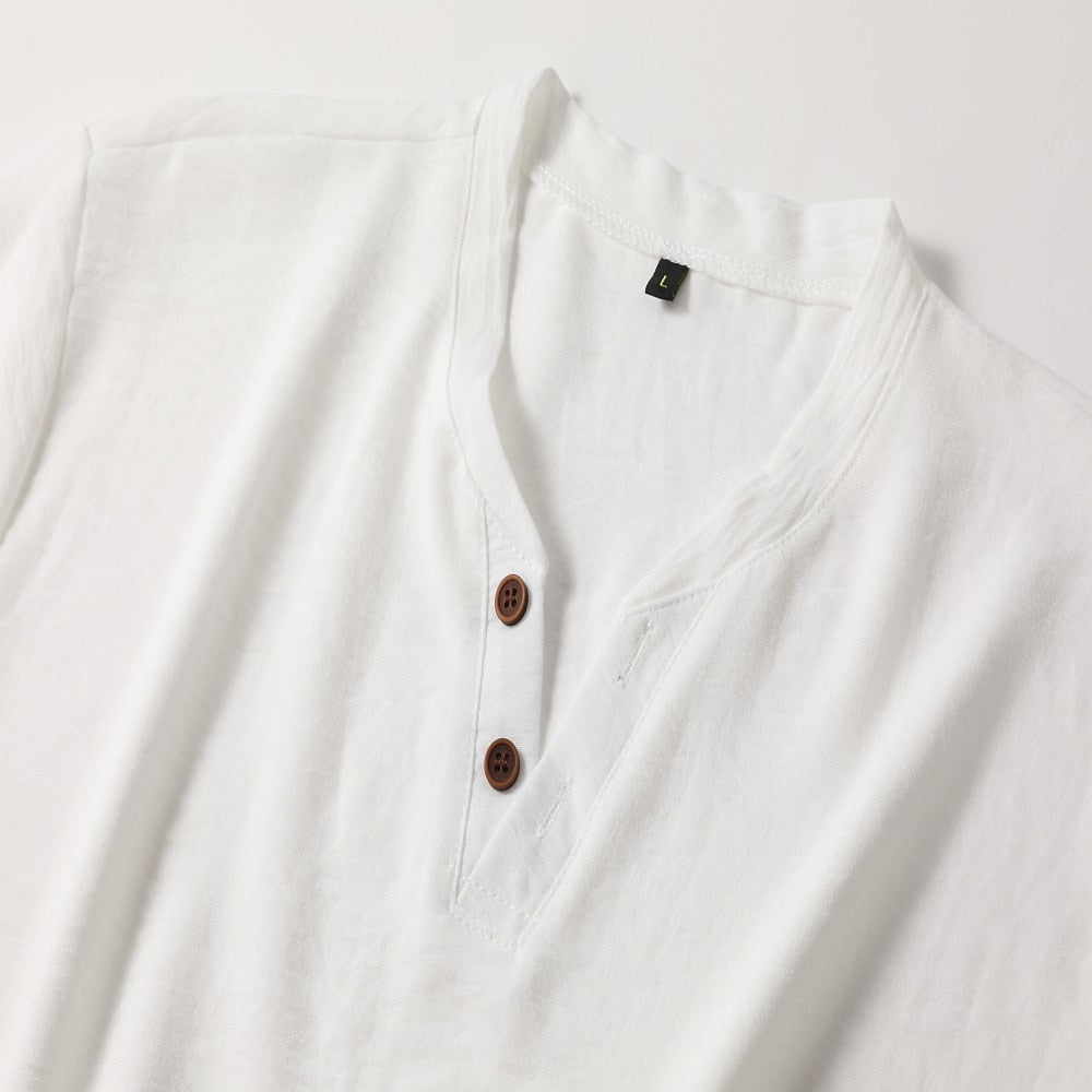 Varell | Men’s Henley V-Neck T-Shirt