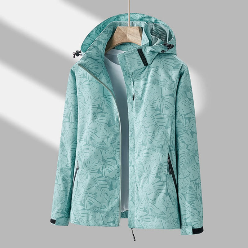 Xianon | Women’s Leaf Pattern Windproof Jacket