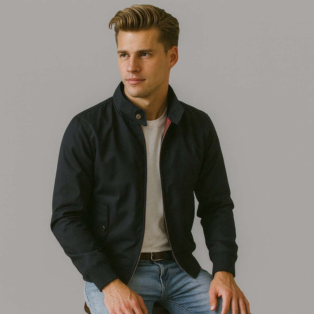 Kervan | Men’s Stand Collar Bomber Jacket