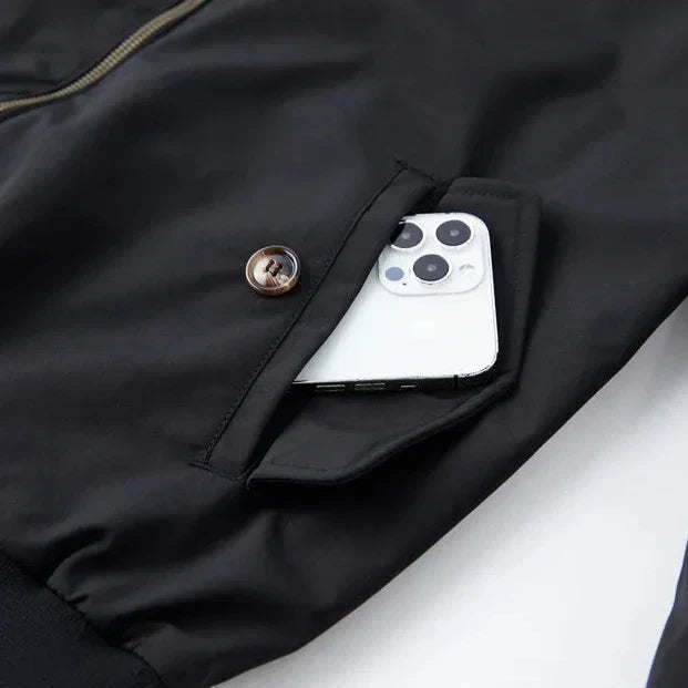 Kervan | Men’s Stand Collar Bomber Jacket