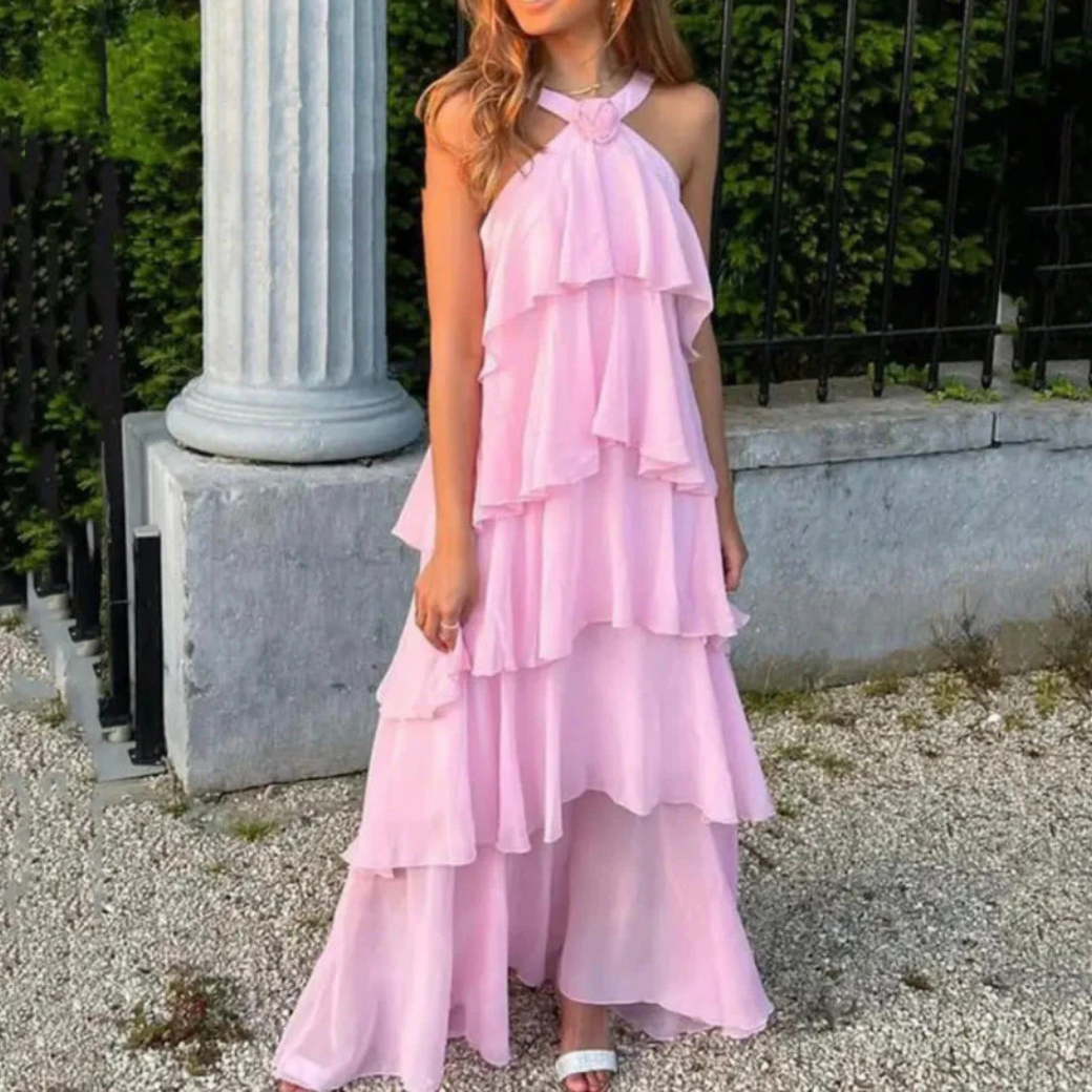 Valentina | Women’s Graduation Dress With Ruffle Layers | Elegant