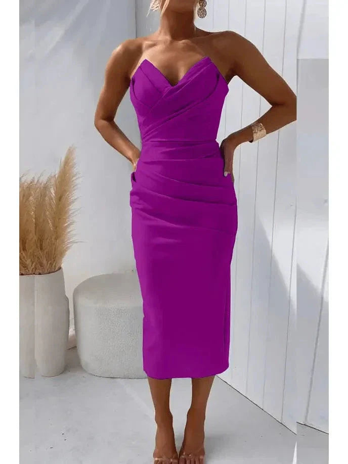 Valerie | Women’s Strapless Summer Dress With Sweetheart Neckline | Sculpted