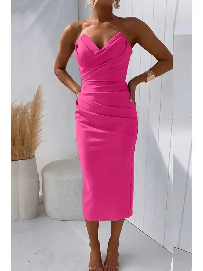 Valerie | Women’s Strapless Summer Dress With Sweetheart Neckline | Sculpted