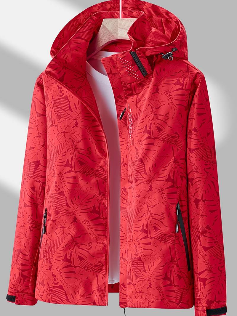 Xianon | Women’s Leaf Pattern Windproof Jacket