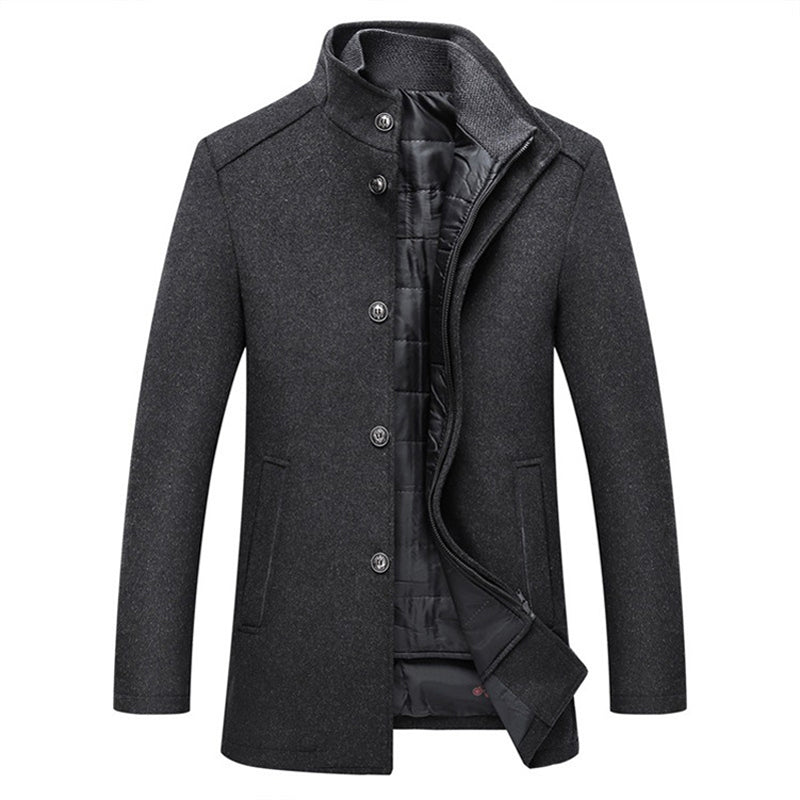 Asher | Men’s Long Sleeve Winter Overcoat